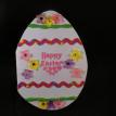 Egg shaped Easter card