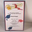 Graduation invitation personalized diploma